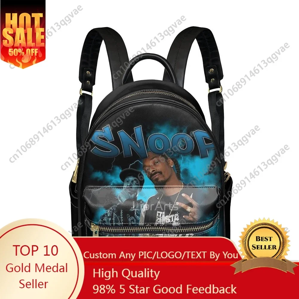 Snoop Dogg USA Rapper Munch Backpack Womens Men Personalized Double Shoulder Bag Business Travel Bookbag Rucksack Gift Daypack