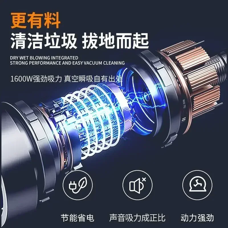 New Home & Commercial Vacuum Cleaner - Large Suction. For Decoration, Wet & Dry. Industrial Small, High-Power.