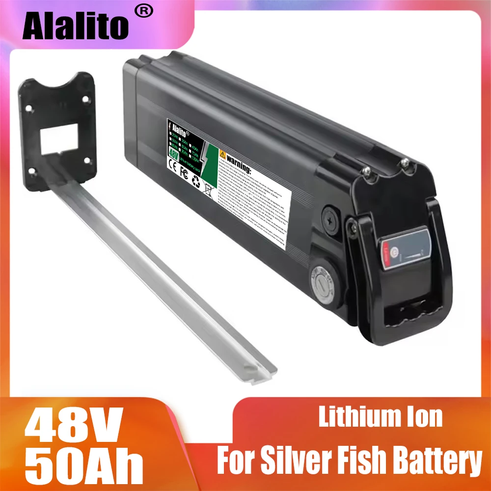 48V 20Ah-50Ah， Built in BMS protection, for Silver Fish lithium battery pack, compatible with 250W-1000W motors