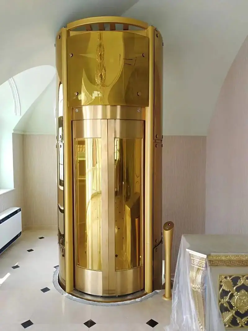 Hot Selling Round Sightseeing Panoramic Villa Passenger Elevator