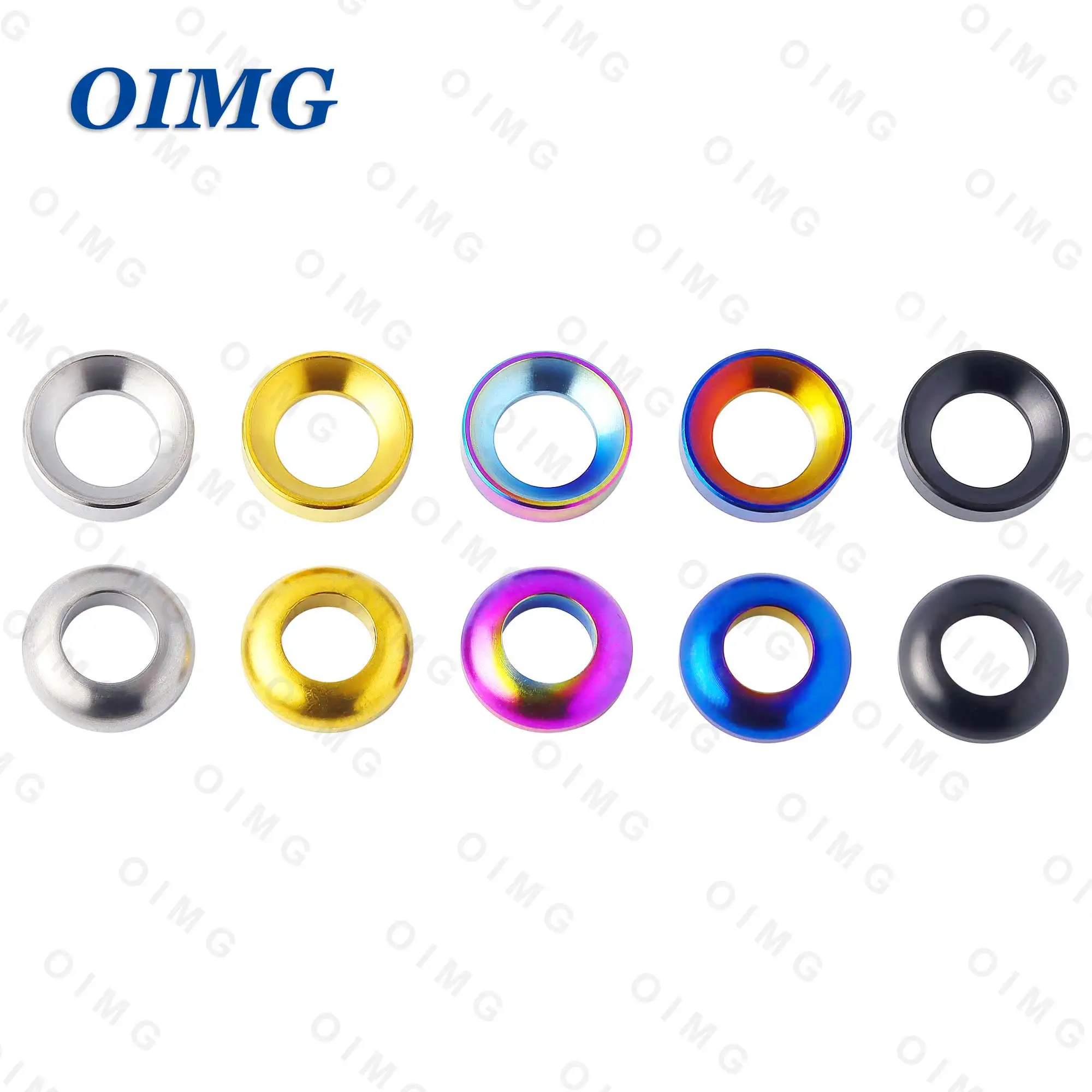 Titanium M6 Concave And Convex Washer Spacer For Bike Bicycle Hydraulic Disc Brake Caliper Height Adjusting Gasket Screw