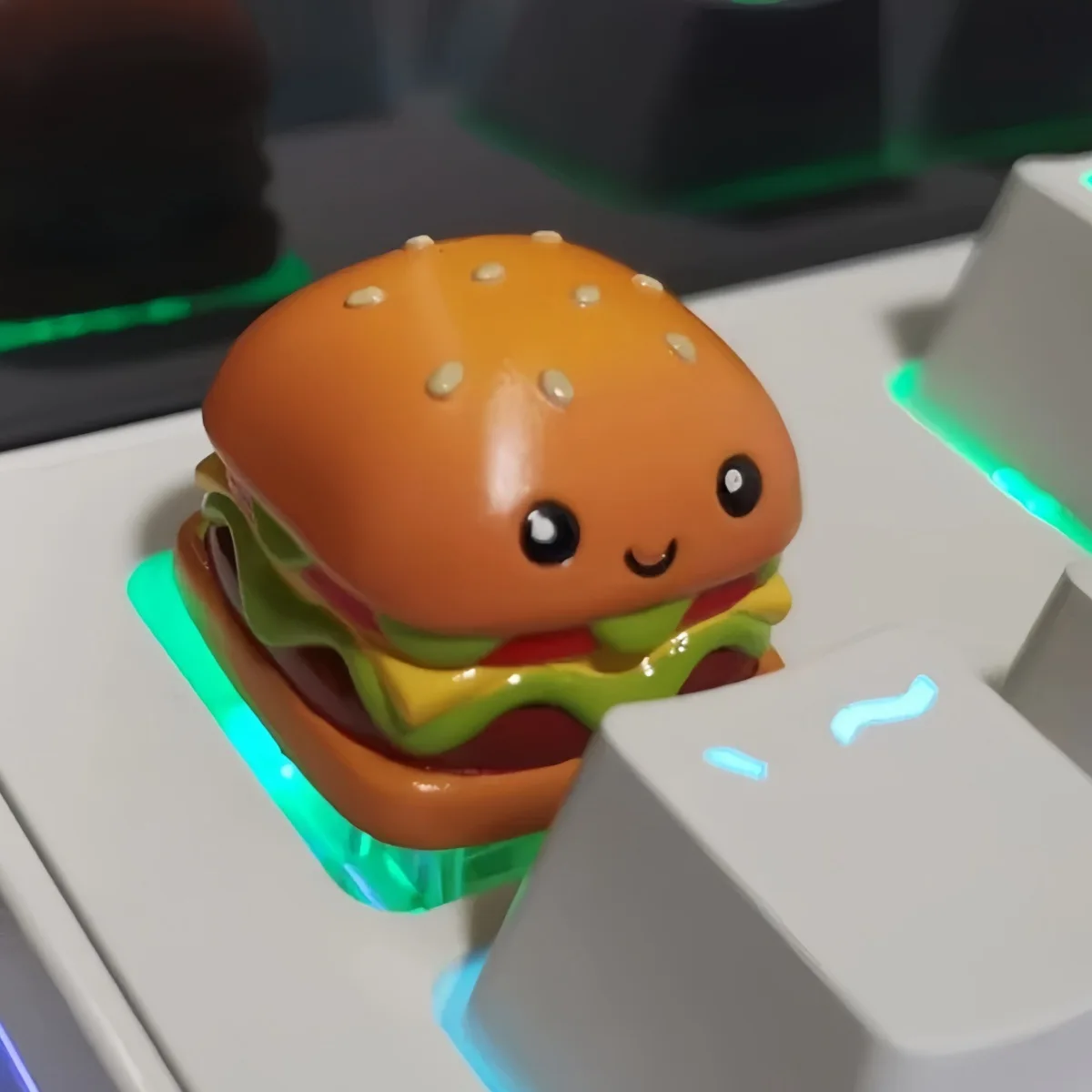 Resin Customized Food Keycaps Burger Chocolate Food Toys Cross Shaft Mechanical Keyboard Keycaps