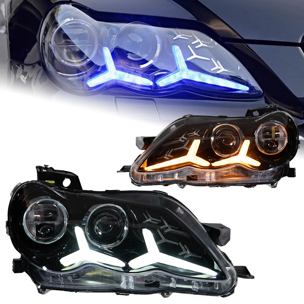 Car Lights For Toyota Mark X Headlight Projector Lens 2006-2009 Reiz Dynamic Signal Head Lamp LED Headlights Drl Automotive Part