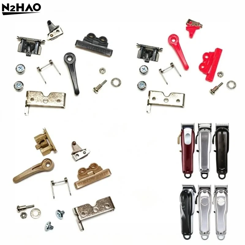 5/6/7Pcs Hair Clipper Swing Head Cover Switch Adjusting Rod Spare Parts For Electric Clippers 8591 8148