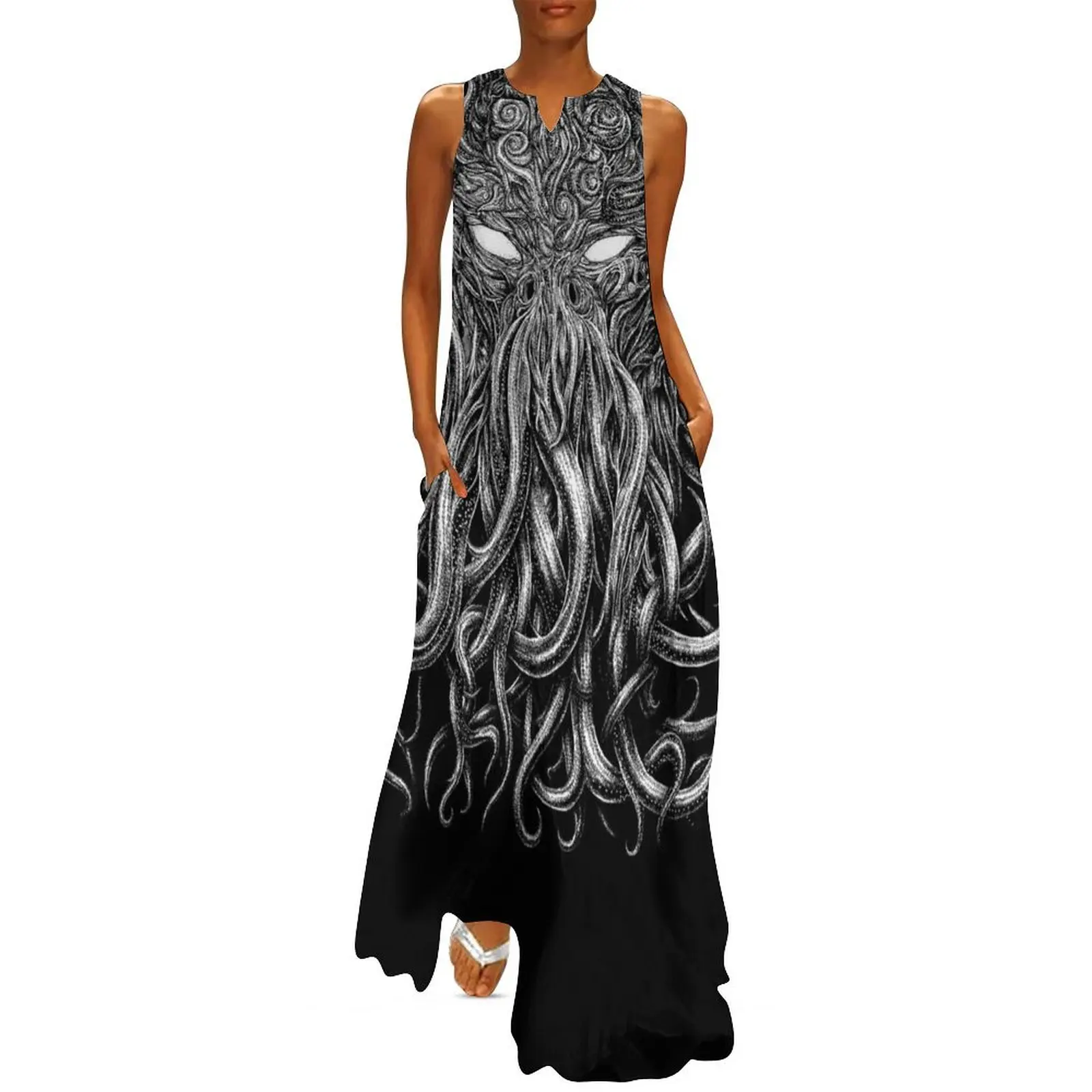 

The sleeper must awaken Black background Long Dress dresses summer woman 2025 Elegant gowns Dress