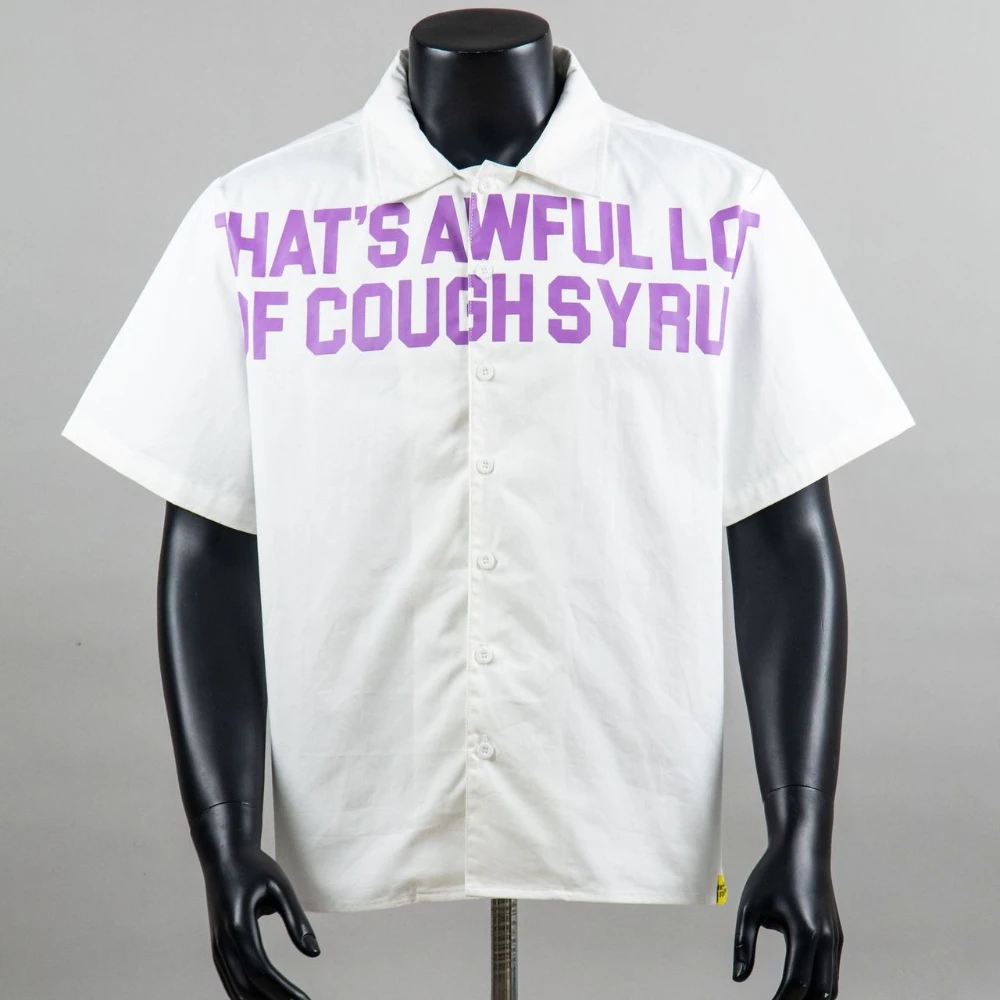 THAT'S A AWFUL LOT OF COUGH SYRUP Short-sleeved T-shirt, Couple Polo Shirt