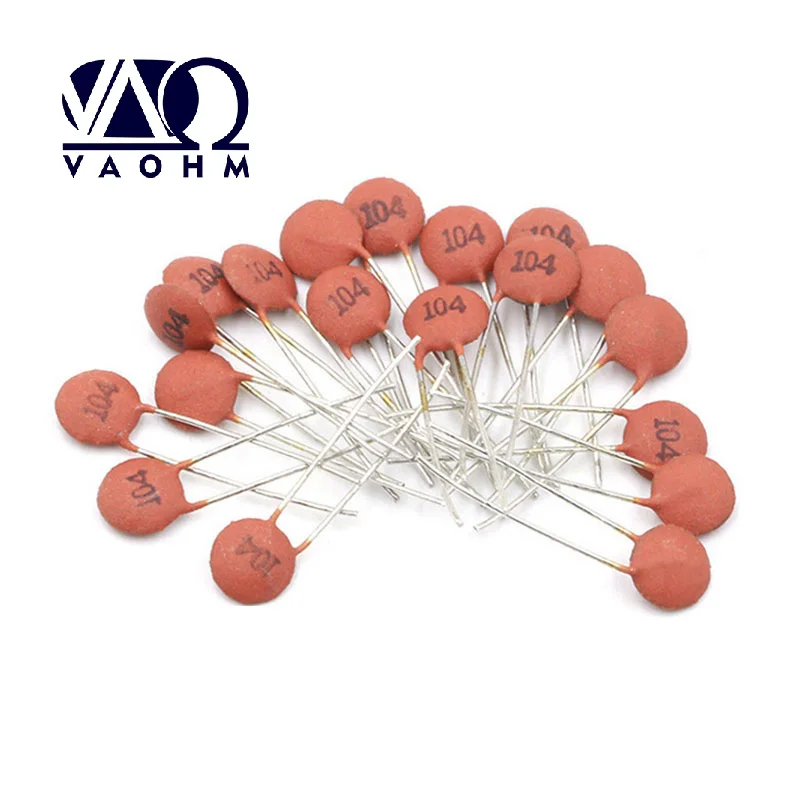 100pcs Ceramic Disc Capacitor 50V 1pF 2pF 3pF 10pF 20pF 100pF 220pF 330pF 470pF 680pF 1.5nF 10nF 33nF 47nF 56nF 68nF 100nF 220nF