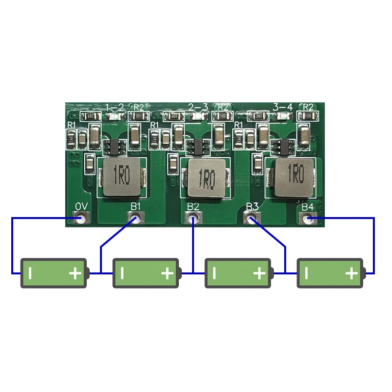 Imagem -05 - Bateria de Lítio Ativa do Equalizador 2s 3s 4s 3.7v 3.2v Li-íon Equilibrador Lifepo4 Transfere o Equilíbrio para a Proteção de Bms 1.3a a