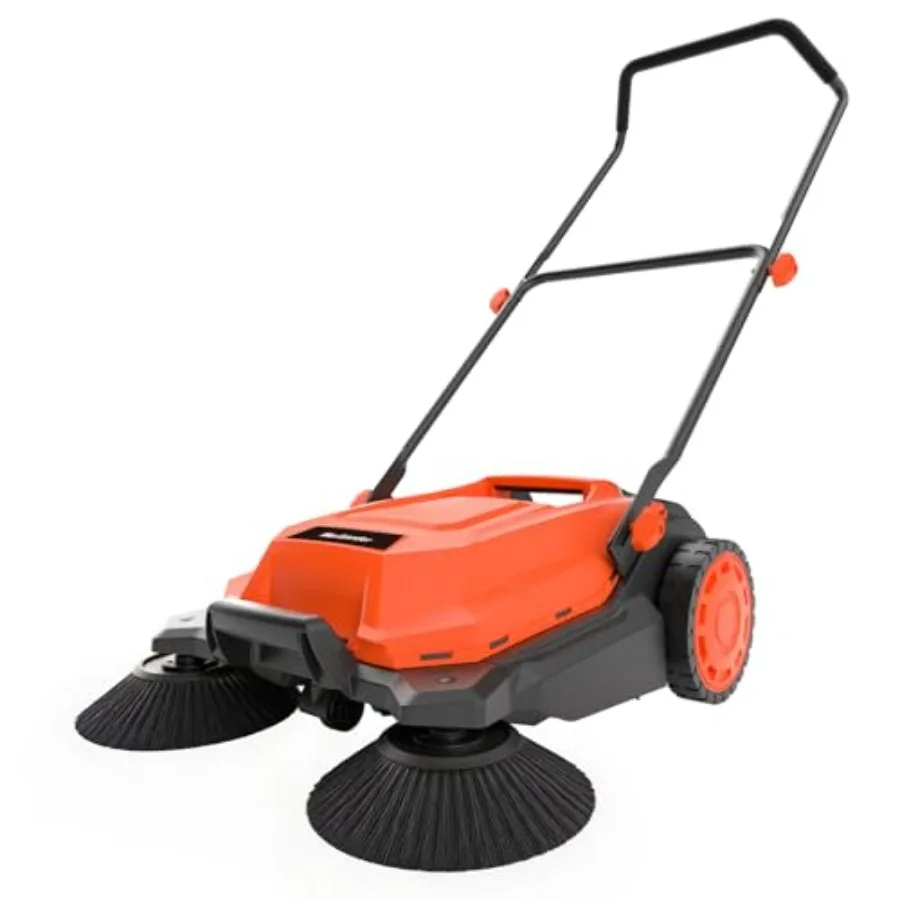 

Ручная подметальная машина для газона с шириной уборки 26 дюймов, регулируемой высотой, складной ручкой и травосборником объемом 6,3 галлона