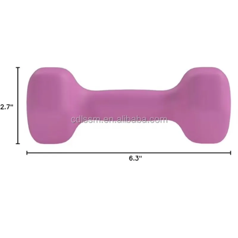 High Quality Gym Fitness 1kg Customized Weights Neoprene Coated Dumbbells Set with Rack