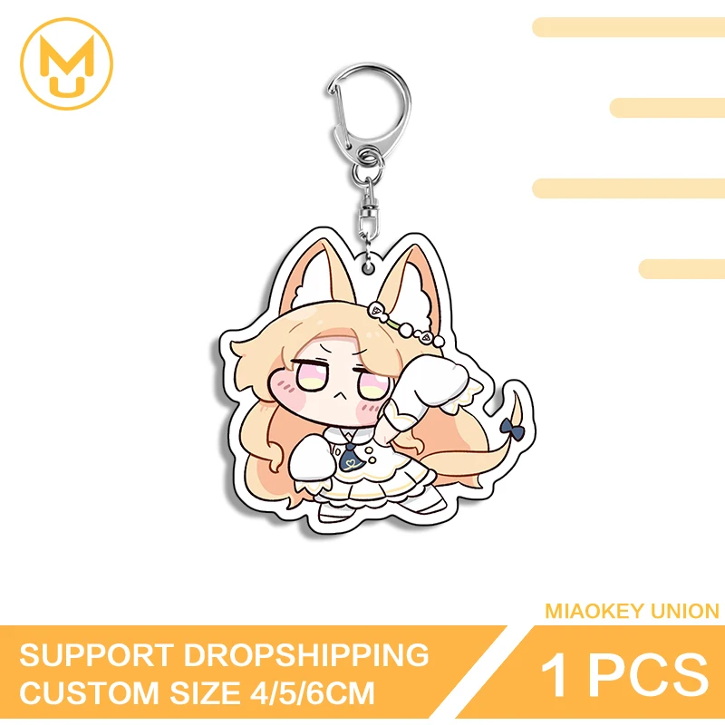 Blue Archive Yurizono Seia Lovely Girl Photo Keychain Amusing Pendant Key Chains Unique Video Game Suitable For Toys Hobbies