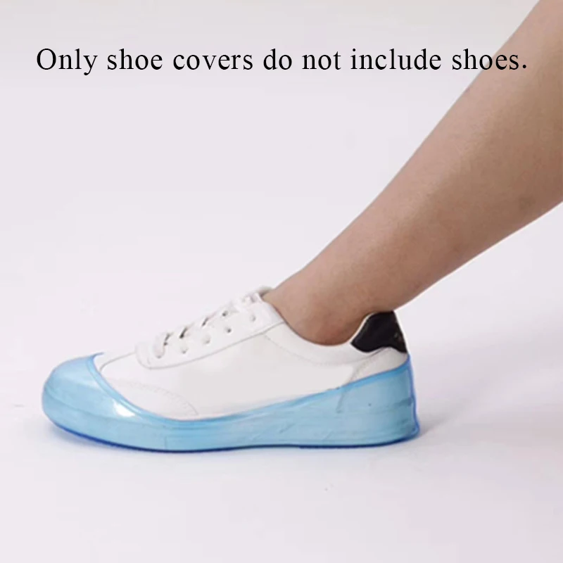 

New Portable Shoe Covers Silicone Rain Shoe Cover Home Reusable Water Proof Shoes Cover Non-Slip Shallow Shoe Holder Overshoes