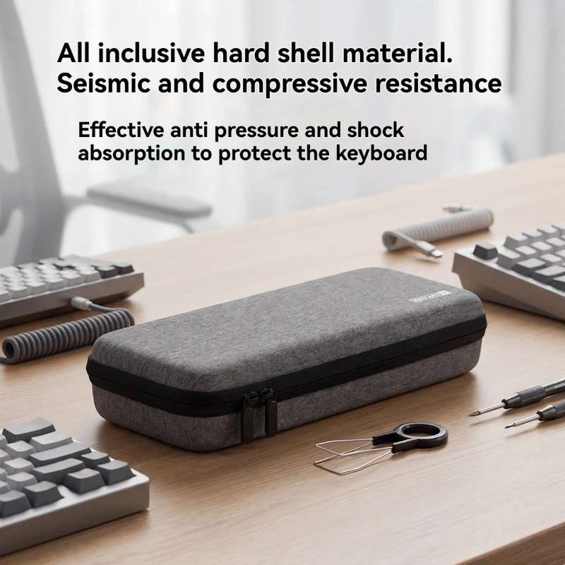 KBDfans 60% Mechanical Keyboard Storage Bag Custom Holy Tofu60 Shockproof Waterproof Ergonomic Mechanical Keyboard Accessories