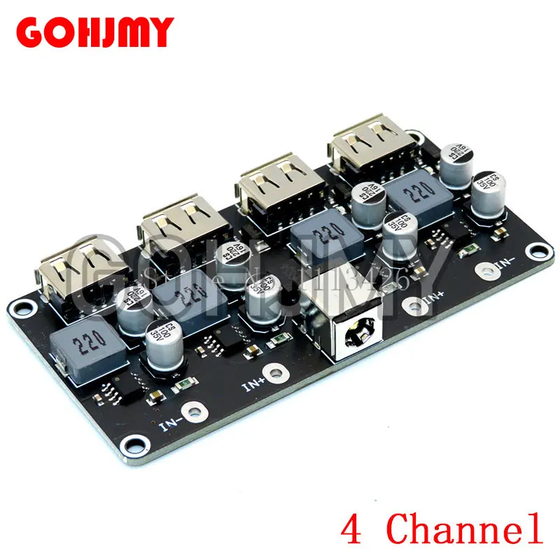 1PCS USB QC3.0 QC2.0 USB DC-DC Buck Converter Charging Step Down Module 6-32V 9V 12V 24V to Fast Quick Charger Circuit Board 5V