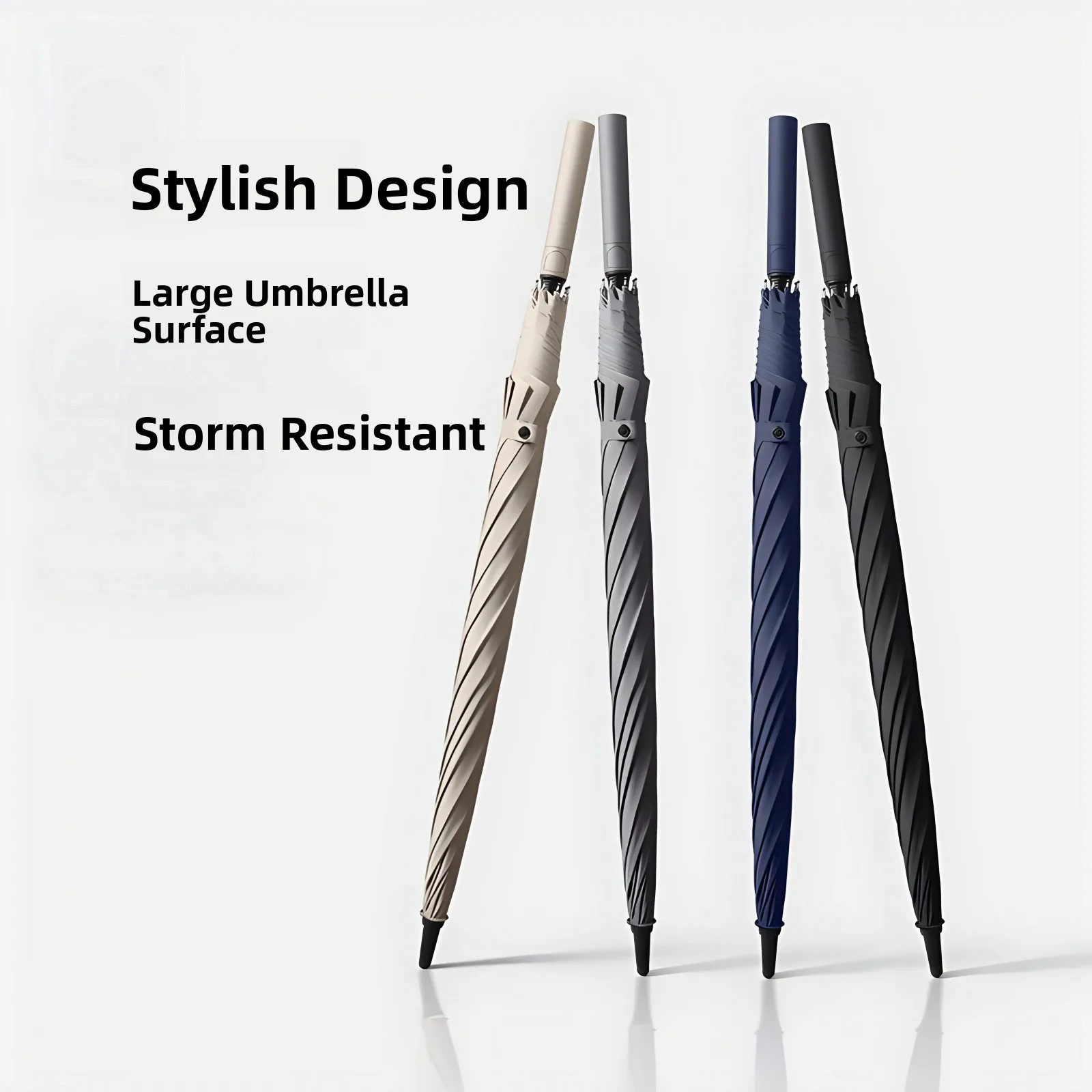 

Large Auatic Golf Umbrella Double Person Straight Pole Long Handle Resistant Color Men's Strong Rain Umbrella