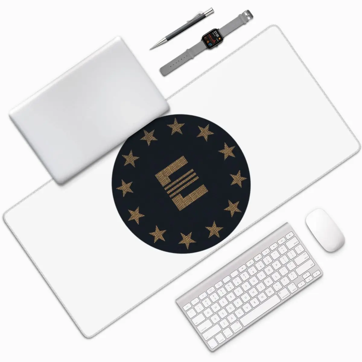 Fallout Tapestry 8 - Enclave Large Mouse Pad Computer Keyboard Mouse Mat Gaming PC Laptop Desk Mat Office Accessories Table Mats