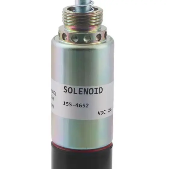 ملف لولبي إيقاف 24 فولت متوافق مع أرقام الأجزاء Cat 3126 3114 3116 8C-3663 155-4652 125-5772 للتطبيقات الثقيلة #1