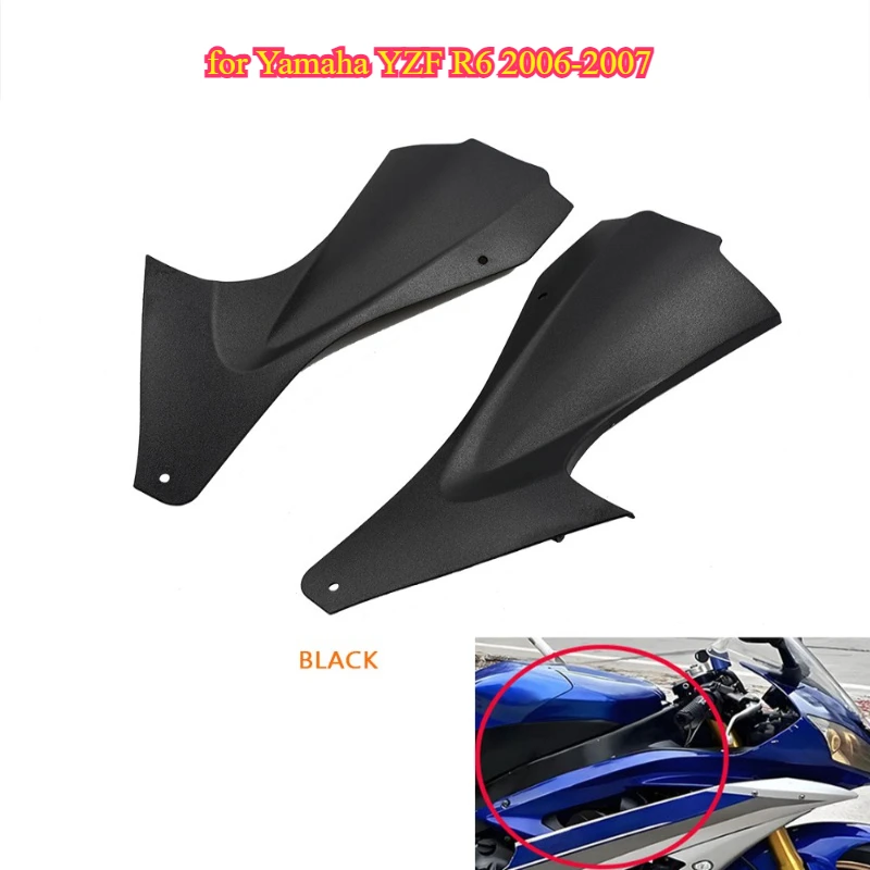 Motorcycle for Yamaha YZF R6 2006-2007 head pipe cover left and right small panels fuel tank side panels snorkel housing