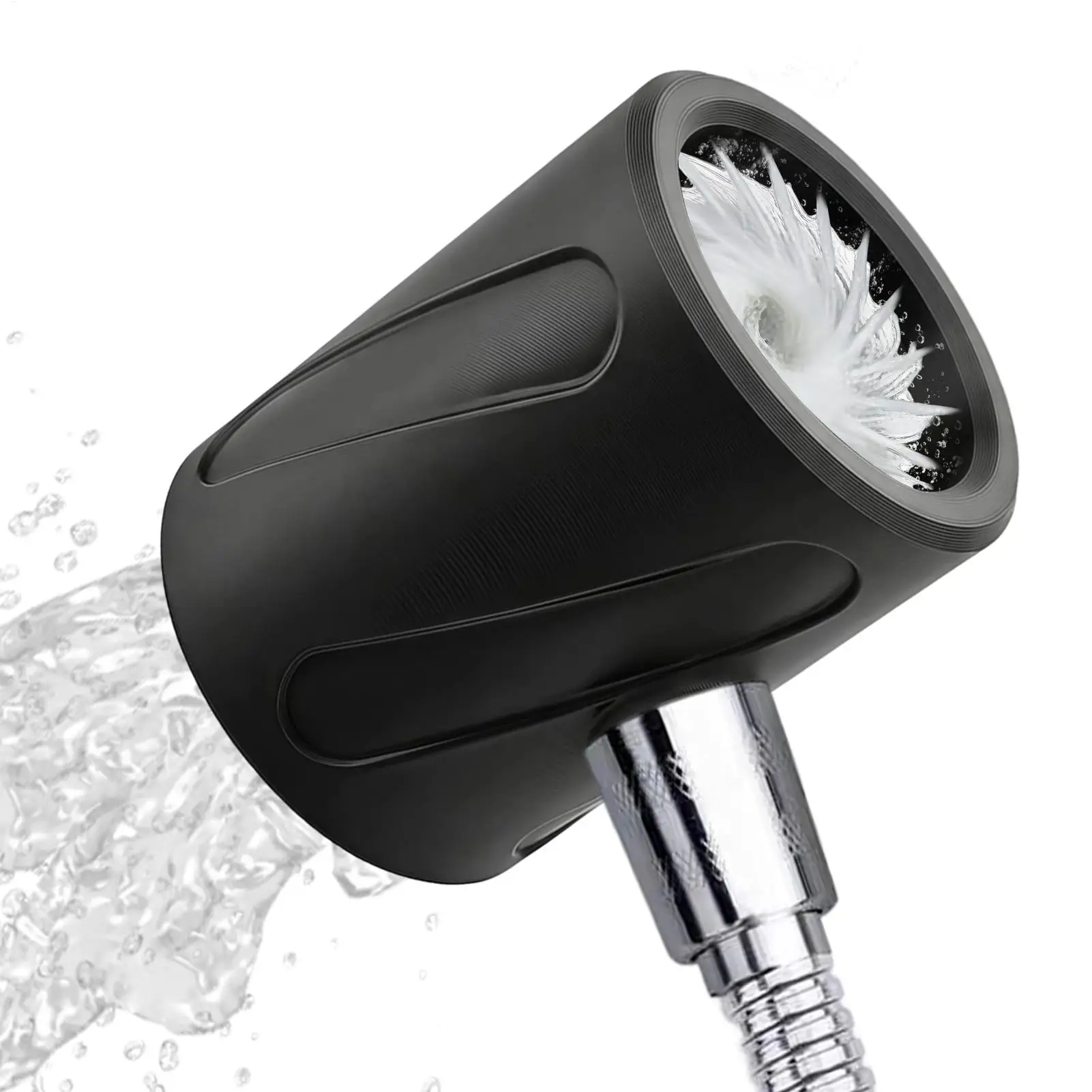 Bathroom Shower Head Designed Specifically for Men's Bathing, Featuring a Water Flow Touch and Circular Spray Pattern