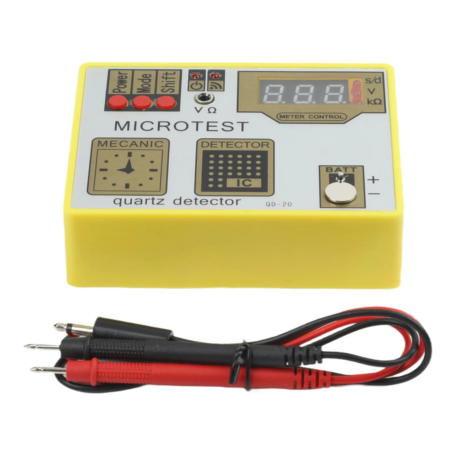 

Эффективный тестер импульсного тока для батареек часов QD20 для обнаружения в реальном времени ошибок синхронизации кварцевых механизмов и слабости батареек.