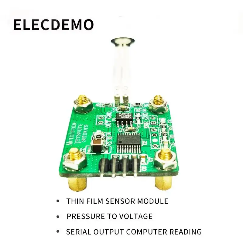 

Membrane pressure sensor module Pressure to voltage Serial output computer read value FSR flexiforce