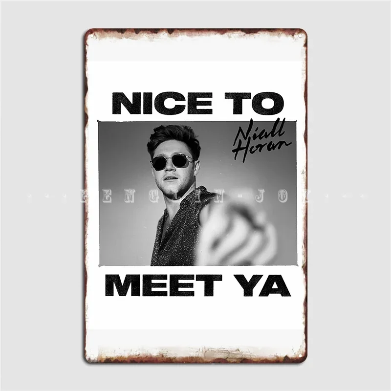 Threenal Niall Nice To Meet Ya North American Tours 2020 Metal Sign Cinema Garage Club Bar Mural Painting Tin Sign Posters