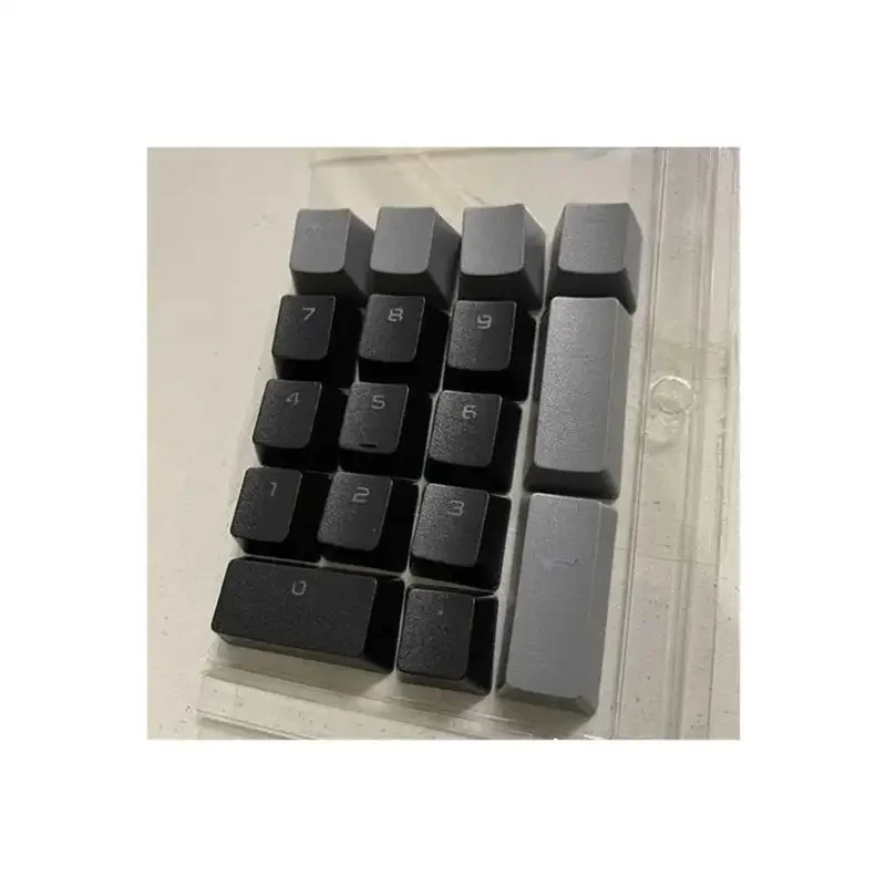Teclado mecánico Zona numérica Keycap PBT Sublimación caliente Rosa gris Blanco Azul Rojo 17 teclas Transmisión de luz
