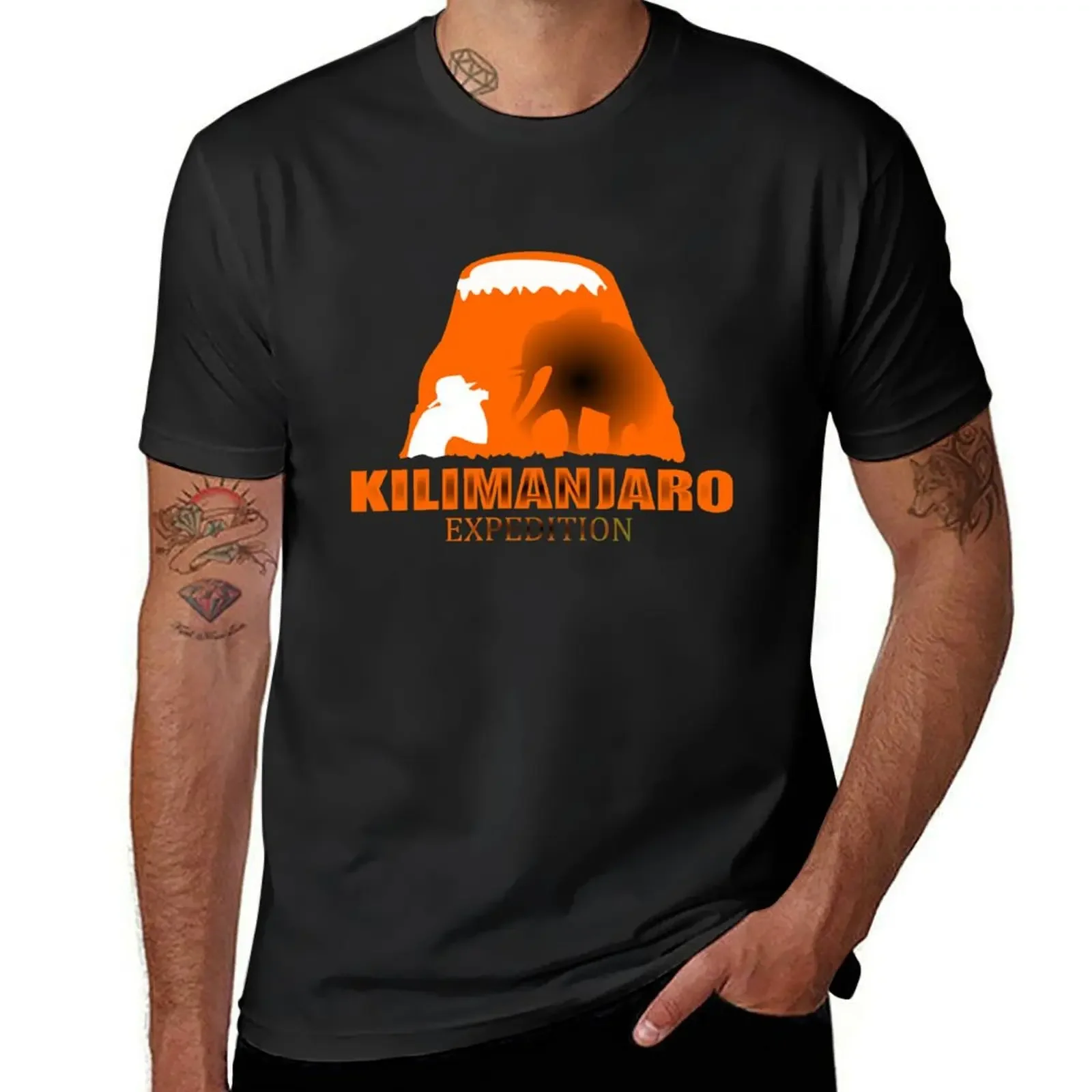 Kilimanjaro expedition T-Shirt sweat blanks boys animal print cute clothes fitted t shirts for men