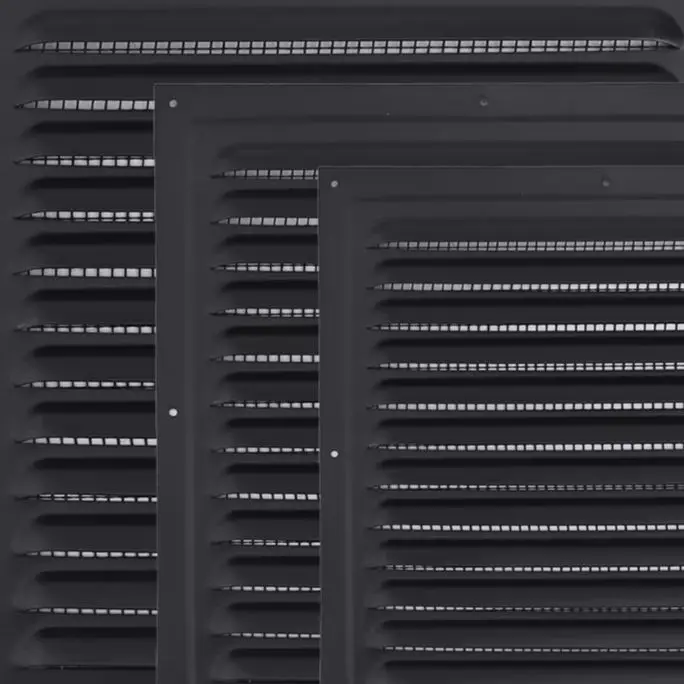 Aluminum Vent Grille Cover Square Exterior Wall Air Outlet Ventilation Grille Heating, Cooling & Vents HVAC Systems & Parts