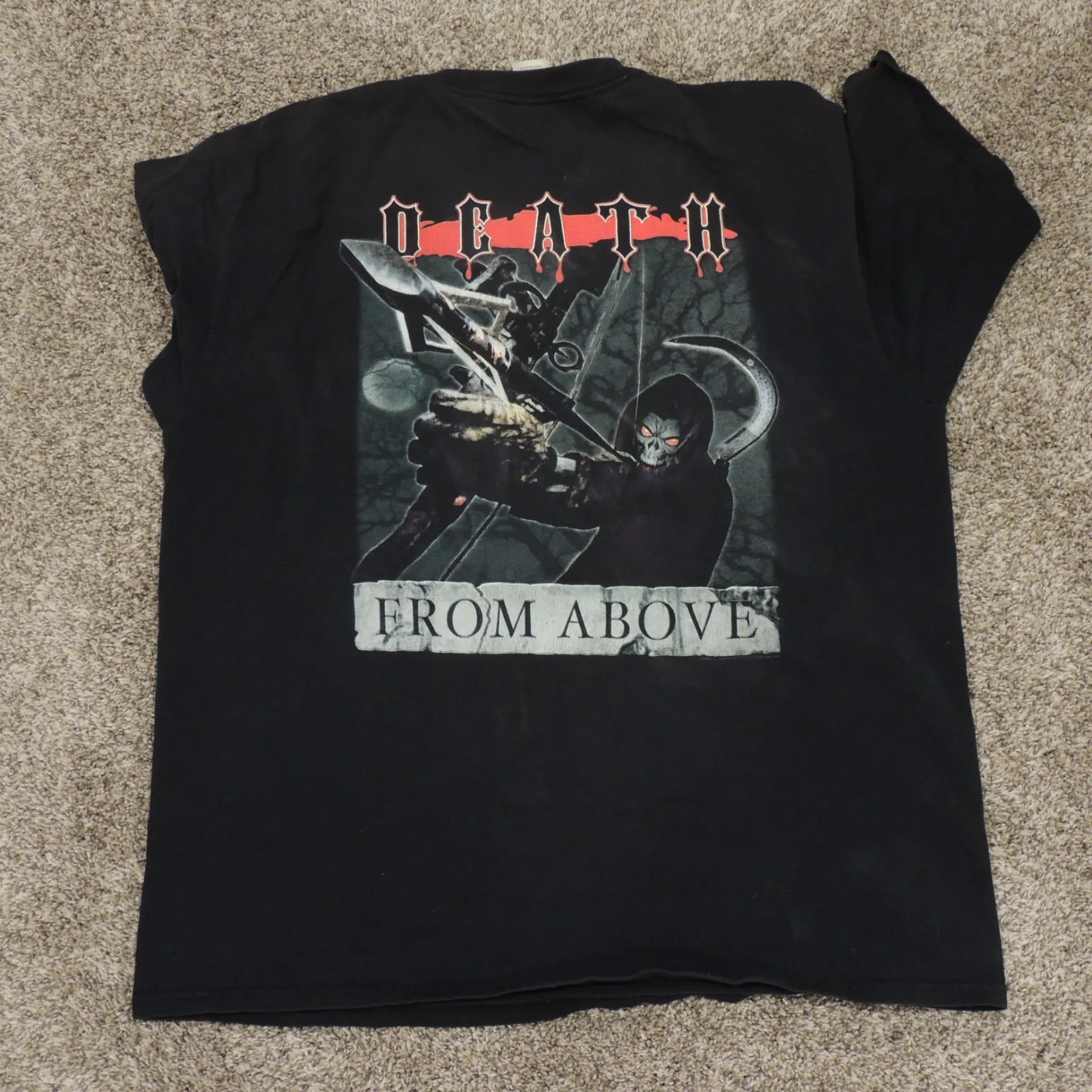 Vintage Death From Above T-Shirt Größe XL Schwarz Grim Reaper