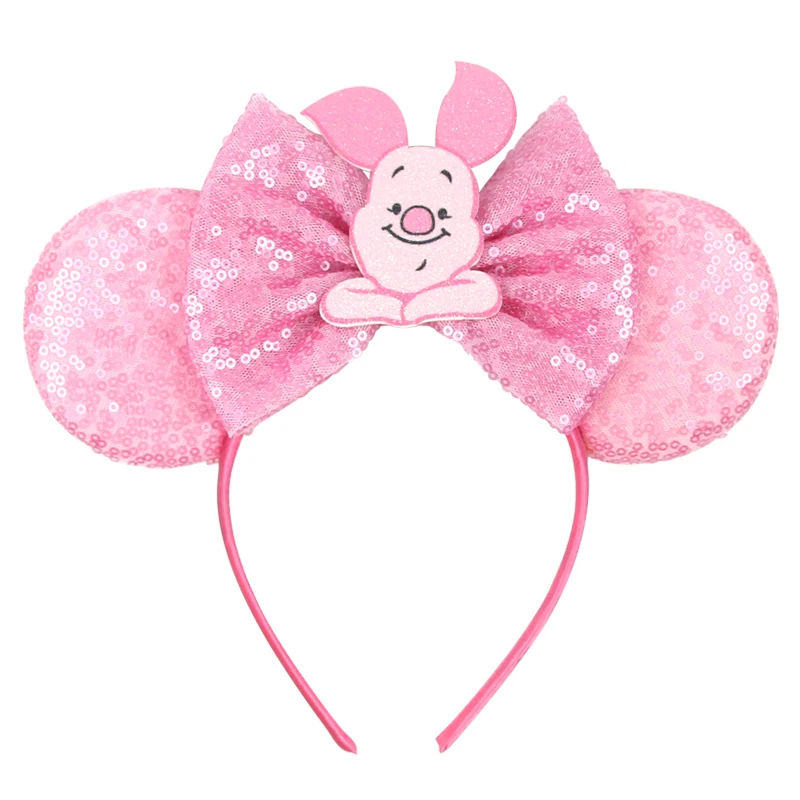 Neuestes modisches, süßes Haarband mit Mausohren für Kinder und Erwachsene, Festival, Party, Cosplay, Pailletten, gestricktes Haarband, DIY-Haaraccessoires – Detail 18