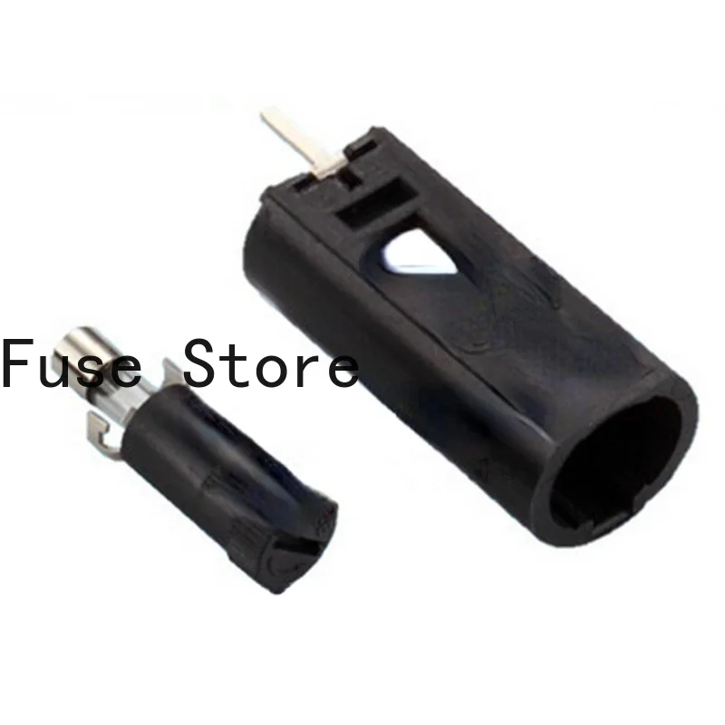 10PCS PTF-45 5 * 20MM Panel Mounted Fuse Holder In-line  Box