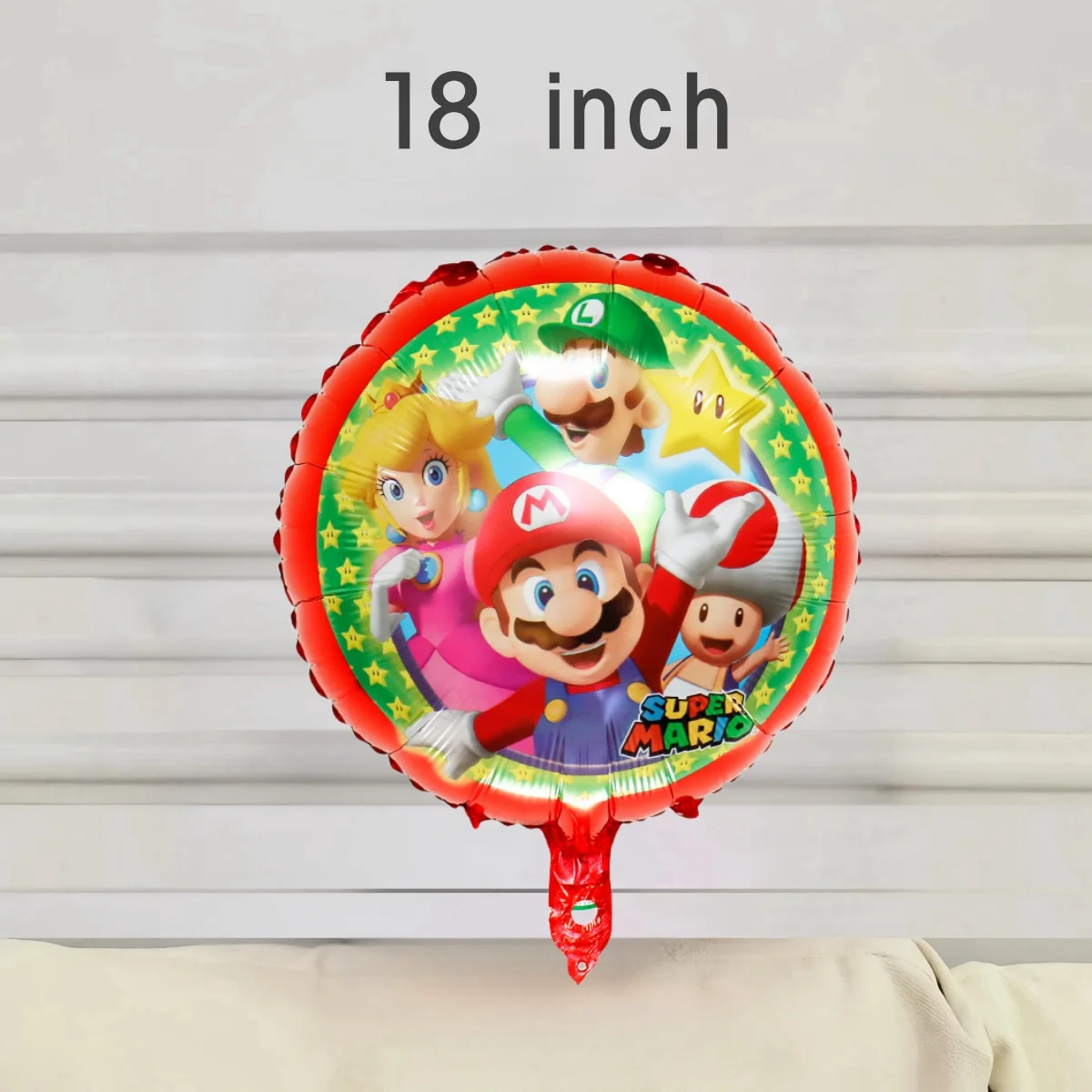 Super Mario Bros Foil Balloon Birthday Party Cartoon Aluminum Film Balloons  Kids Boys Happy Birthday Party Balloon Supplies