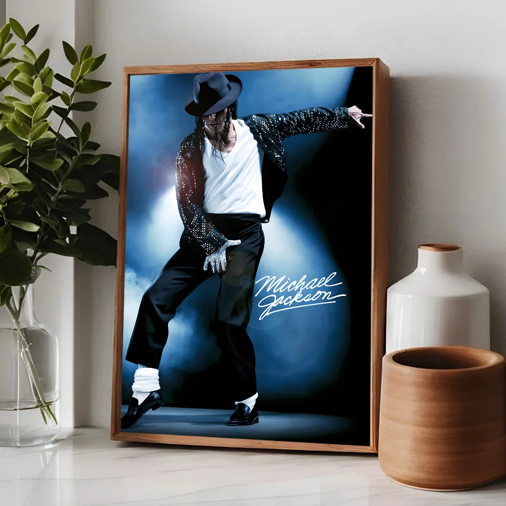 ملصق حائط لمايكل جاكسون ومايكل جاكسون ، ملصق فاخر لغرفة المعيشة ، ديكور بار ، ملصقات حائط فنية #5