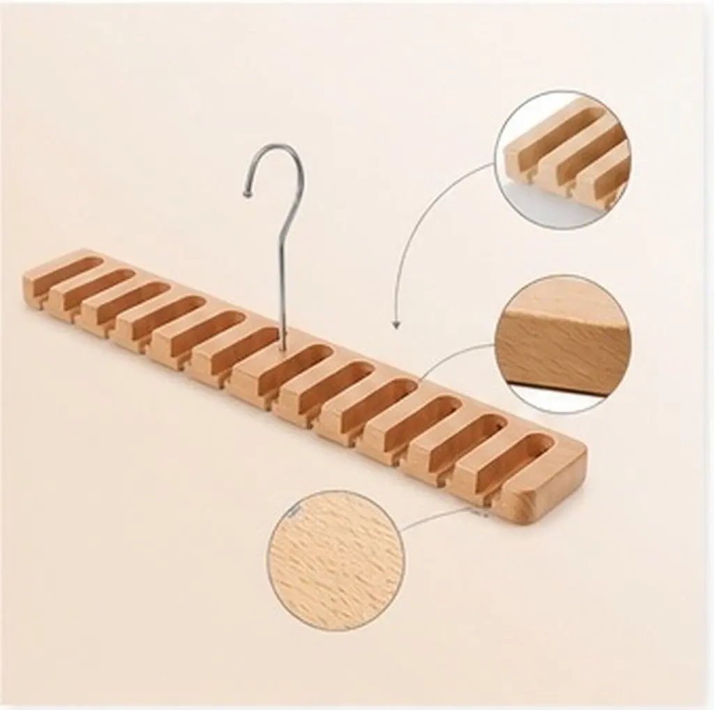 Belt Display Men's Racks Belts Organizer for Closet Accessory Beige Accessories Storage Holder