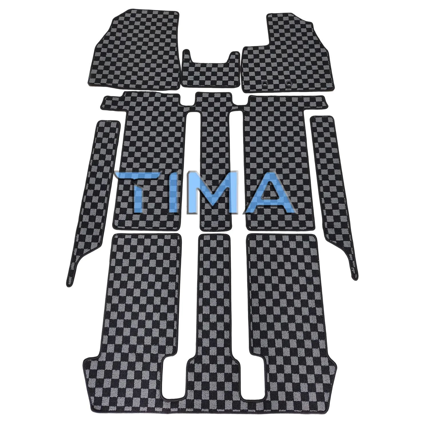 Customizing Fit Checkered Pattern Car Mat Set, for Toyota NOAH VOXY 80 Series from 2014-2021 Right Hand Driveor