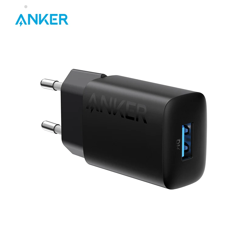 Anker USB-A Charger, 12W Fast Wall Charger Adapter, Compact USB Charger Block, Compatible with iPhone 15 / 14 / 13 / 12 Series