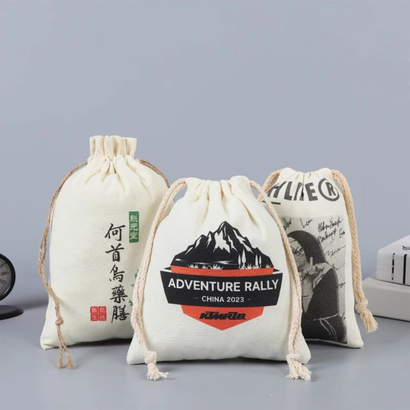 バンドルポケットカスタムクロージャードローコードカスタマイズプリントロゴ砂利土壌サンプリング保護バッグギフト収納リネンバッグ