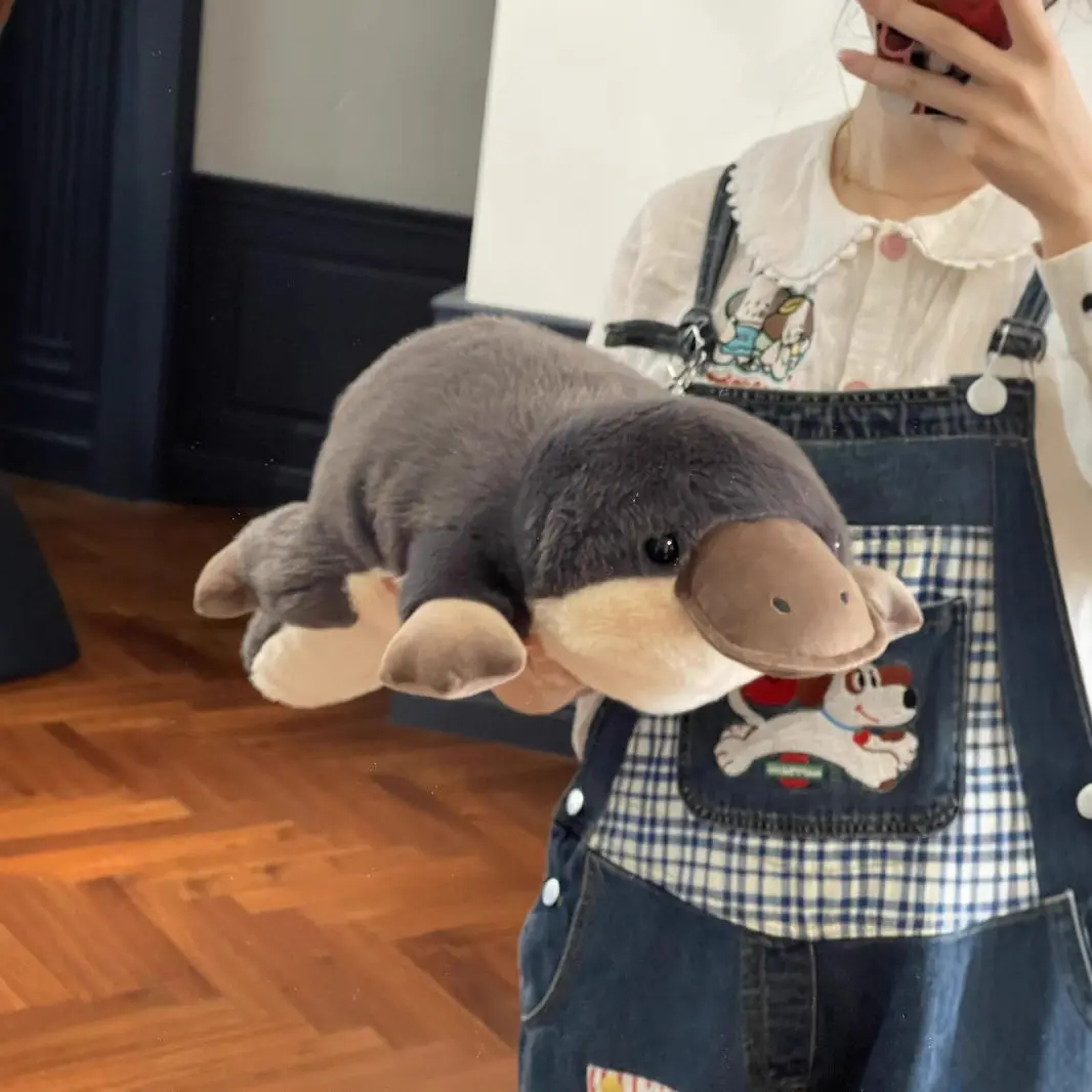 Cute realistic platypus plush doll hug pillow large plush children's sleep companion pillow