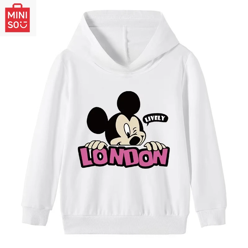 

Милая мужская толстовка с капюшоном с принтом Микки Мауса Диснея, осенне-зимняя уличная повседневная модная толстовка с капюшоном