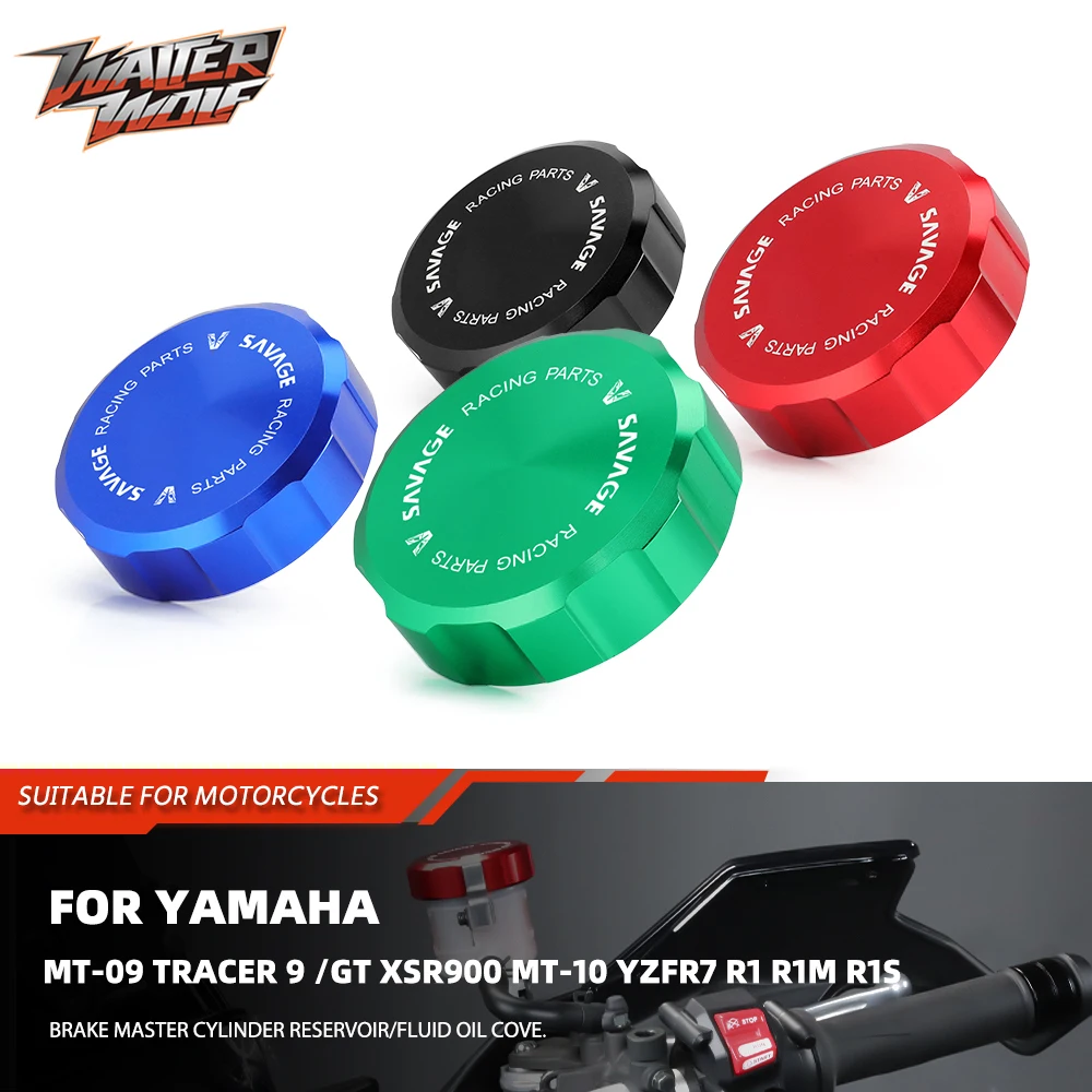 

Brake Master Cylinder Reservoir Fluid Oil Cover For Yamaha MT09 Tracer 9 /GT XSR900 MT10 YZFR7 R1 R1M R1S FJR1300 A/ES Niken /GT