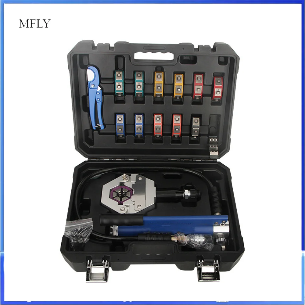 Separable Hydraulic Hose Crimper Kit Air Conditioner Repair Automotive Air Conditioning Maintenance Tools Manual AC Hose Crimper