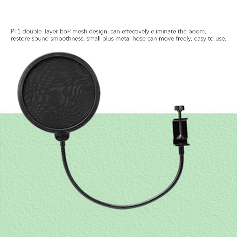 Microphone + Floor Stand + Sound Insulation Cotton + Plastic Shockproof Frame + Blowout Net Set