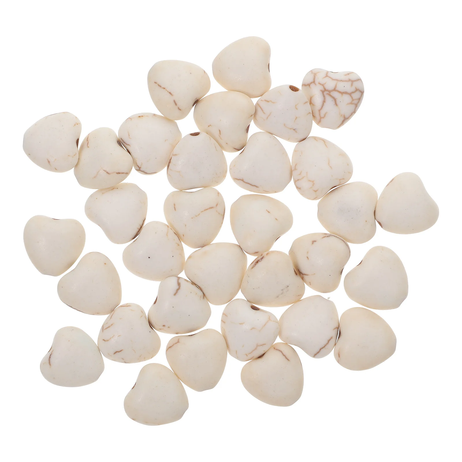 

30 шт. ювелирные бусины в форме сердца, имитация бирюзы, принадлежности для бисера «сделай сам», ожерелье, подвески, наборы, создание личного стиля