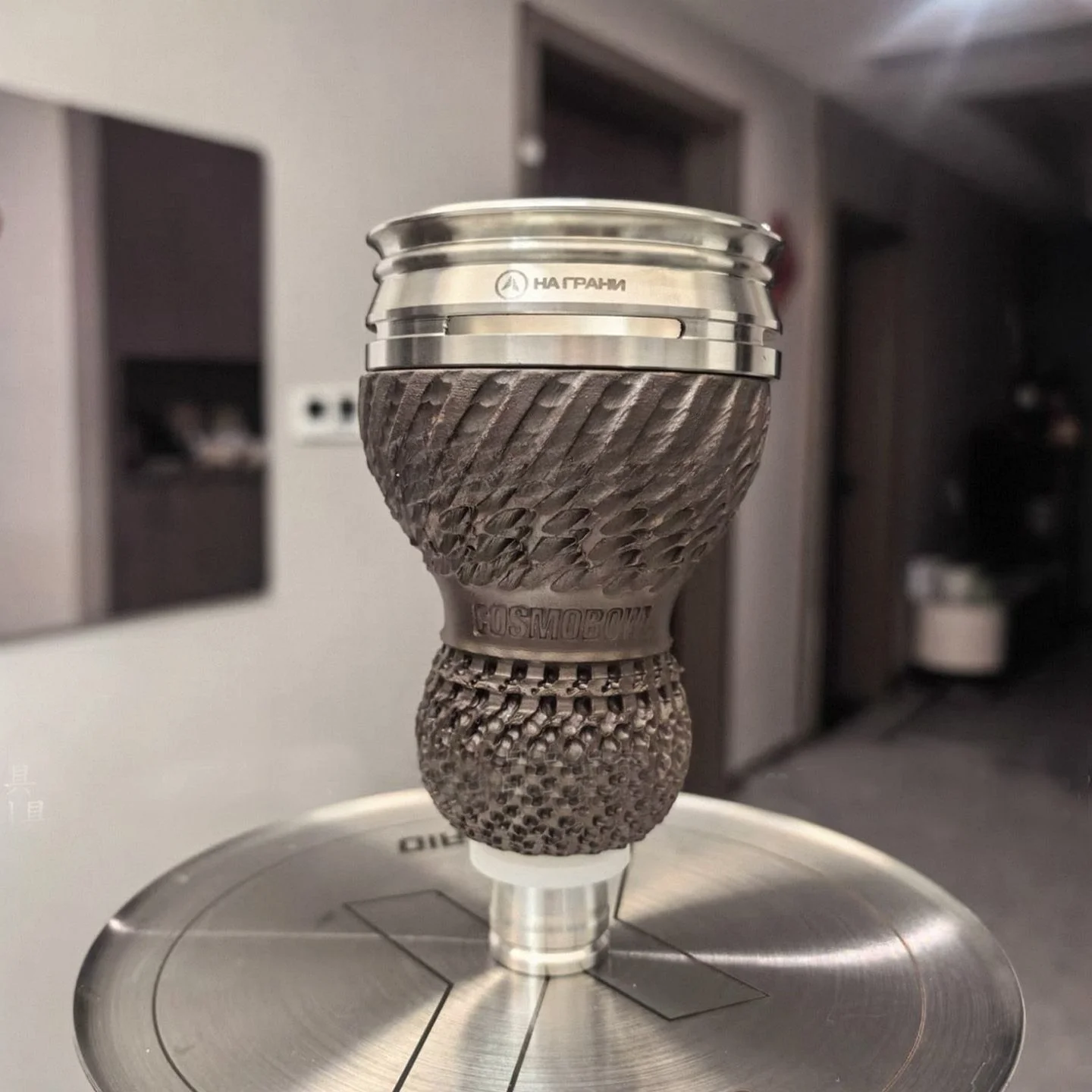 COSMO  BOWL  Russian Arab hookah accessories, large smoke black material special stainless steel charcoal smoke proof pot