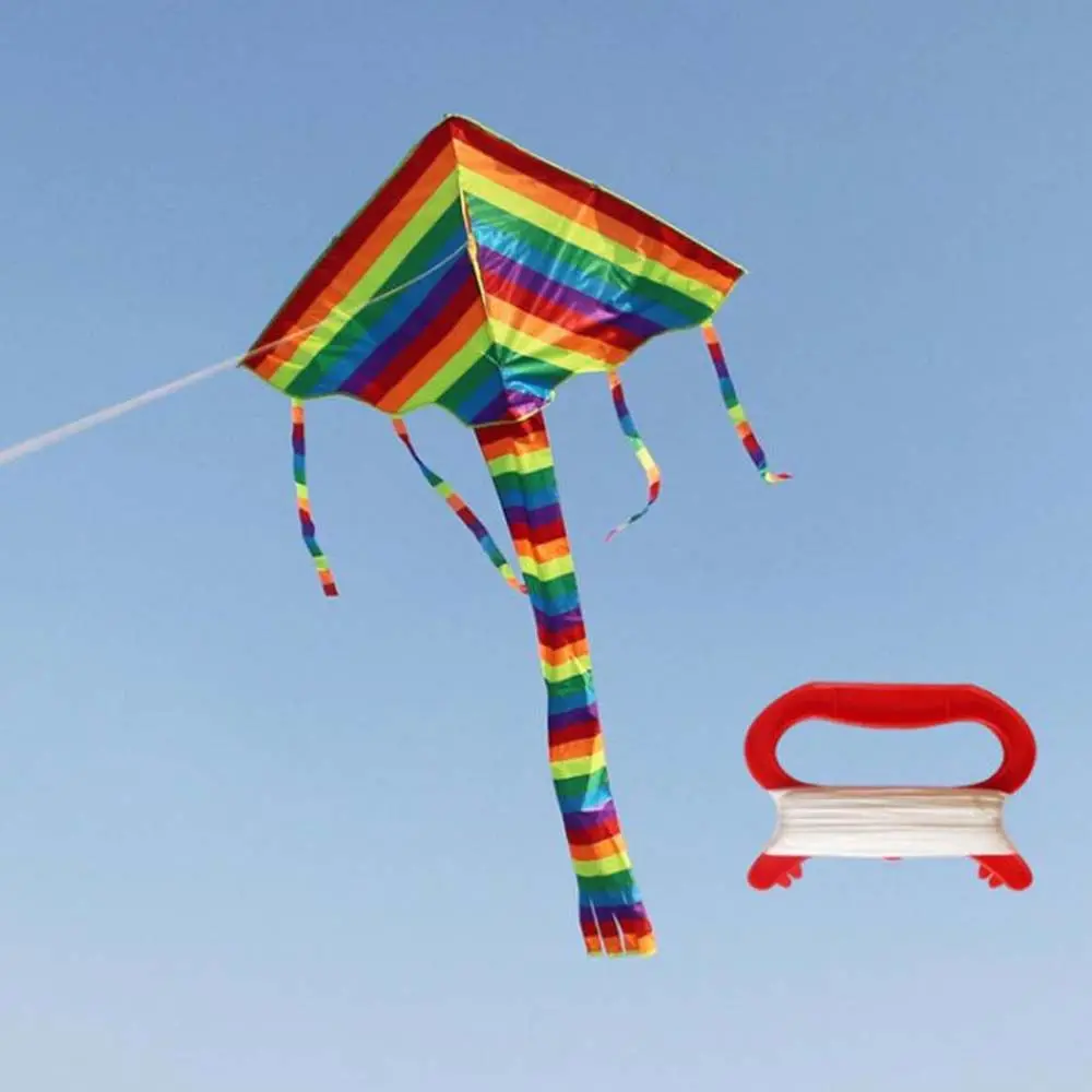ฤดูใบไม้ผลิ 30/50/100 M สีแดง Kite Flying TOOL Handle BOARD บาง Kite อุปกรณ์เสริม Kite Line Flying Kite Line Kite Thread Winder
