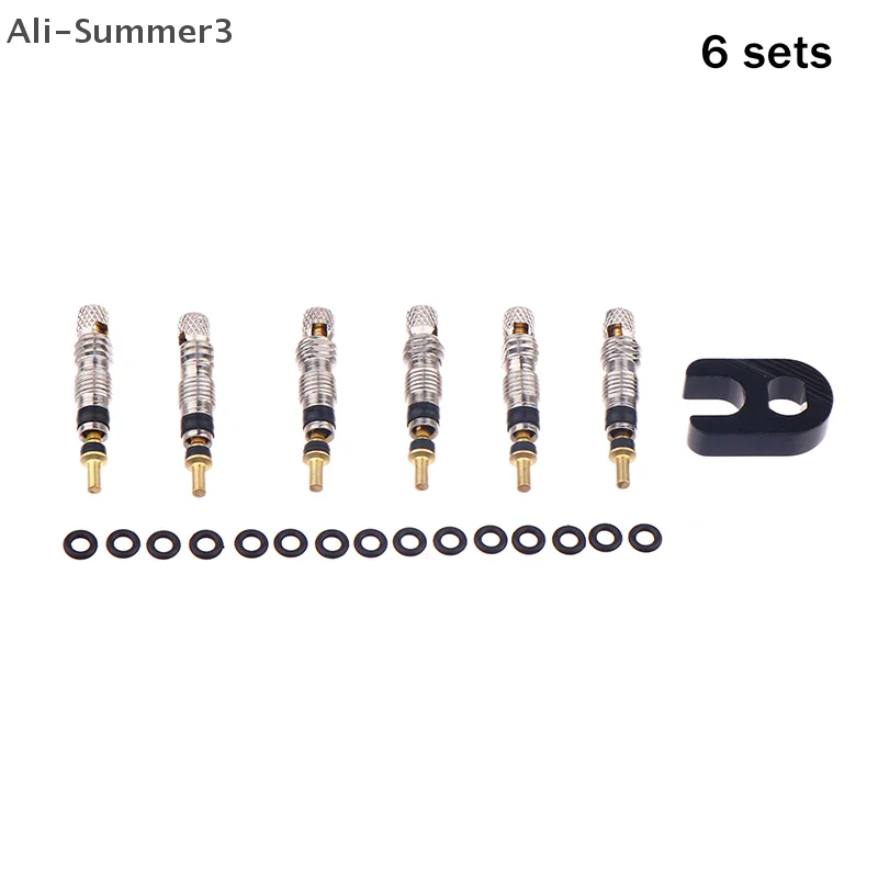 (YY) 12/6/2 قطعة 2025 جديد النحاس بريستا صمام الأساسية مجموعة الجبلية الطريق دراجة أنبوب استبدال أجزاء عالية الجودة خدمة أداة أداة اختياري