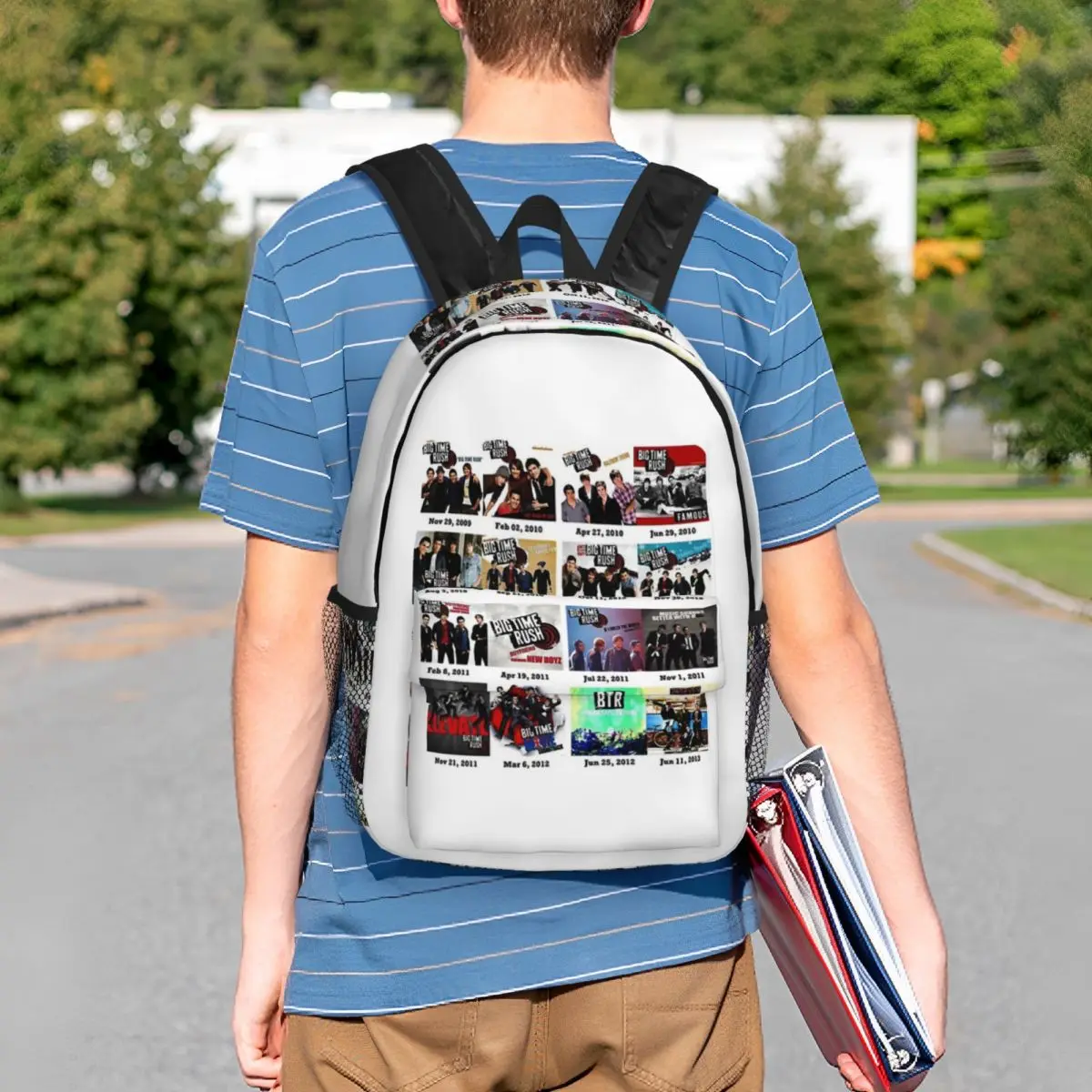 Big Time Rush Band Famous Pictures Logo Backpack Student BookBag Boys Girls School Bag Computer Shoulder Bags