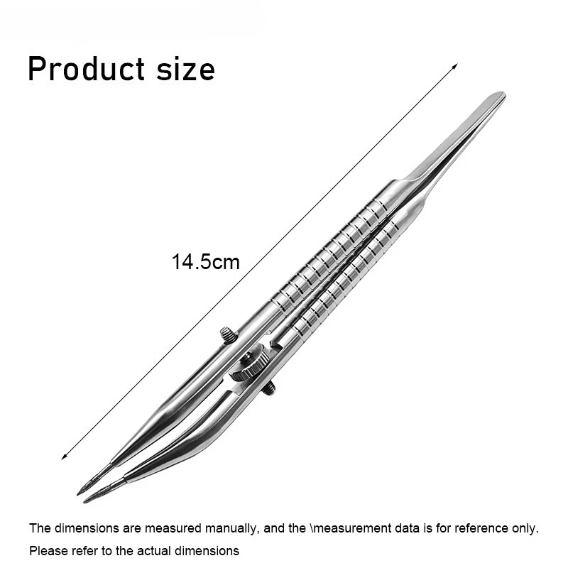 1Pcs Dental Polishing Forceps, Stainless Steel Crown Holding Instruments, Adjustable-Width Dental Crown Forceps