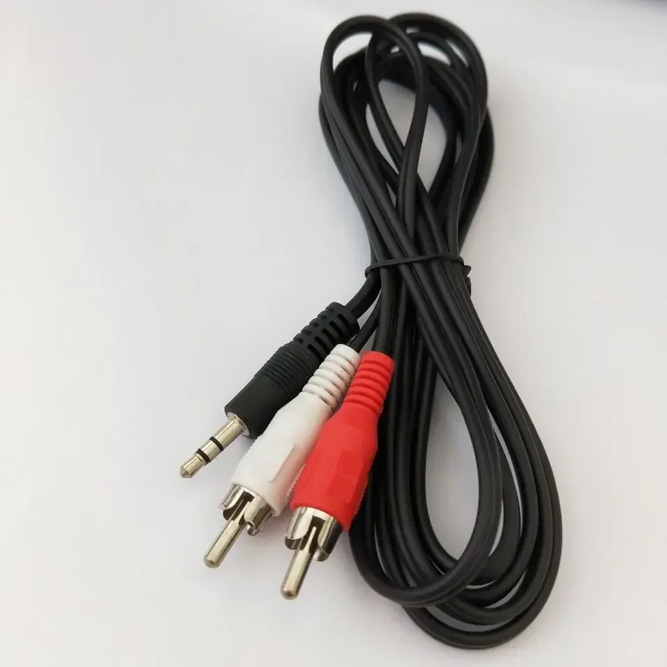 Audio & Video Cables 3.5 Jack to 2 RCA male   2rca  3.5mm AUX Stereo  Car  Splitter New 3.3ft/1m